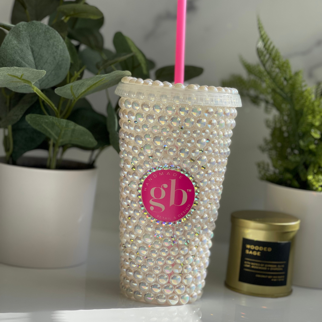 Girl Buy Cream Pearl Tumbler