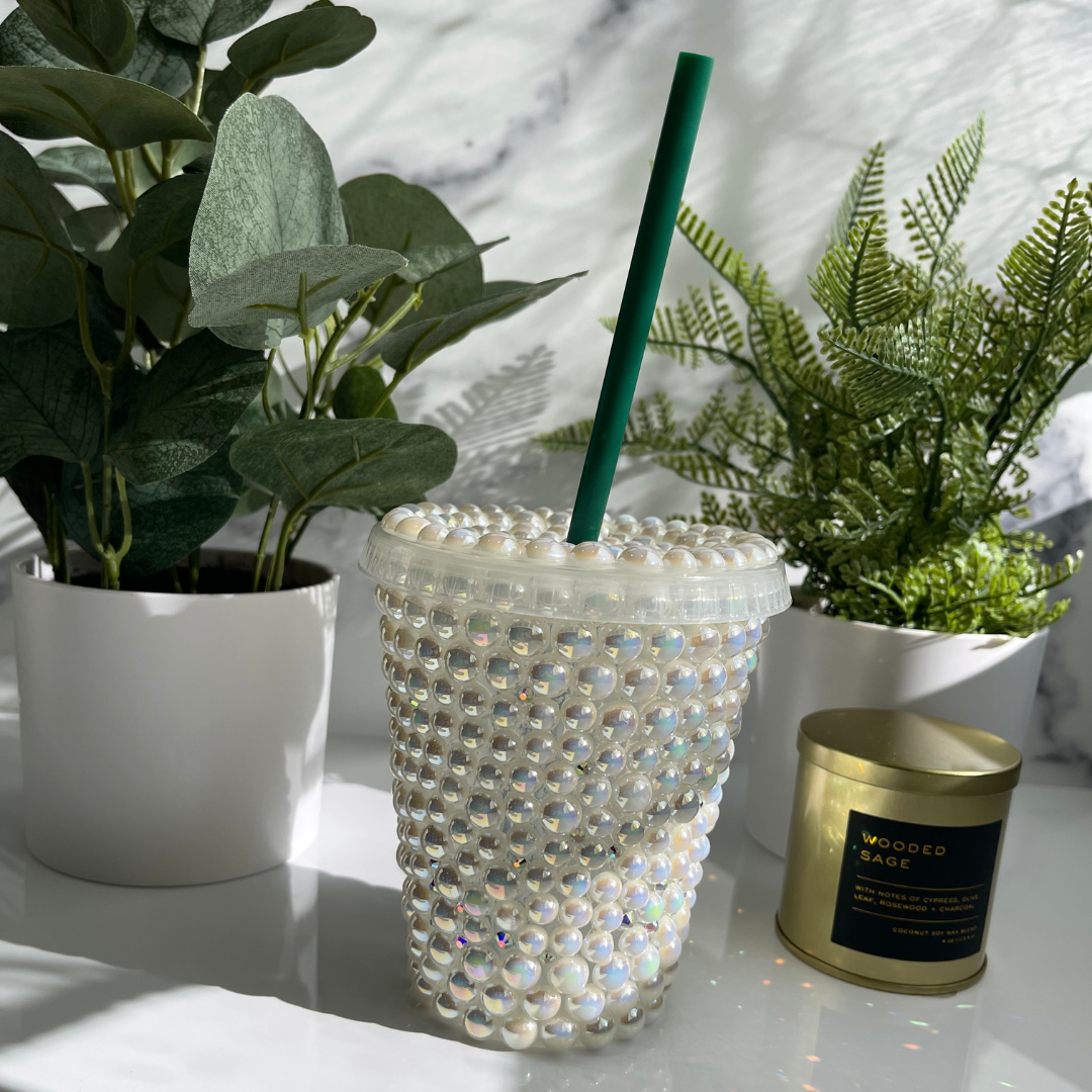Mini Cream Pearl Tumbler