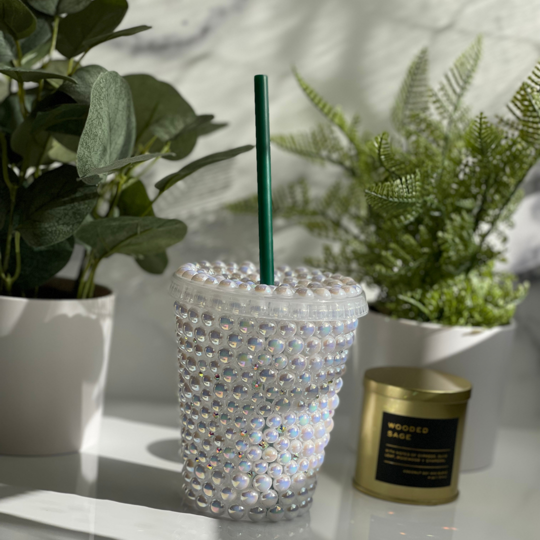 Mini White Pearl Tumbler