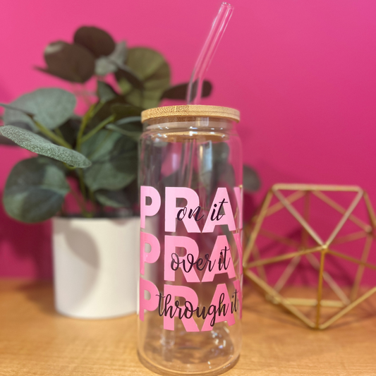 Pray on it Glass Can