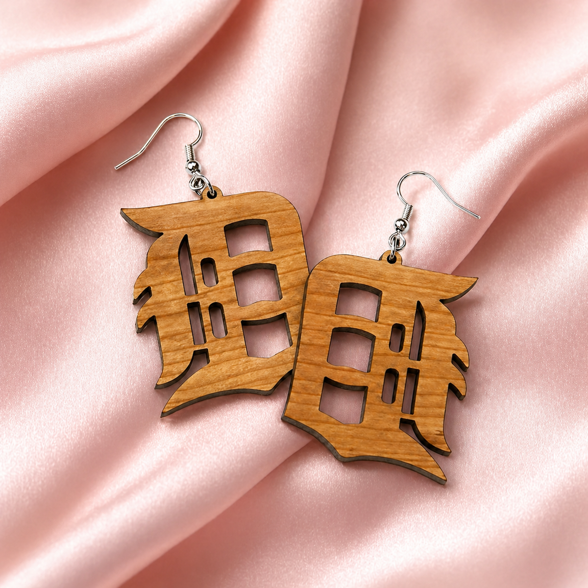 Detroit D Acrylic Earrings | 19 Colors & Finishes